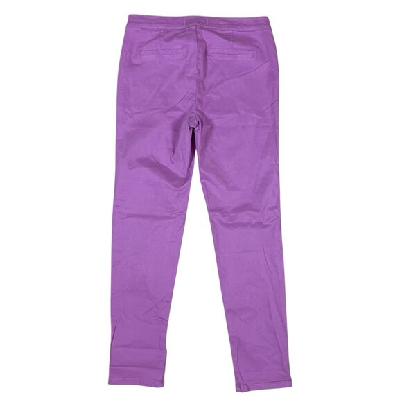 Lila Ryan Violet Tulle Pants 6 Skinny Stretch Cotton Colorful Casual - Picture 4 of 7